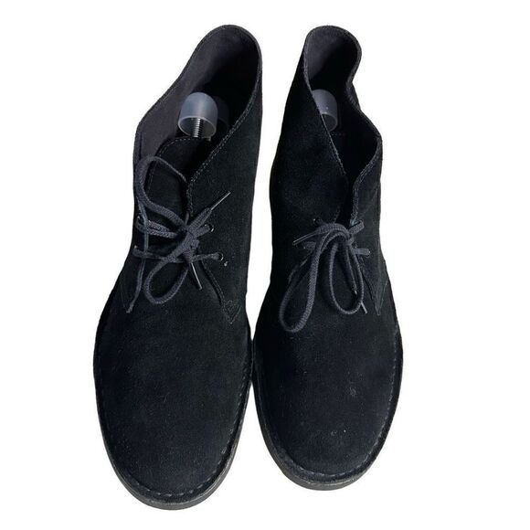 Clarks ORIGINALS Desert Suede Crepe Sole Chukka Boots Black Men's Size 15 - Picture 6 of 10